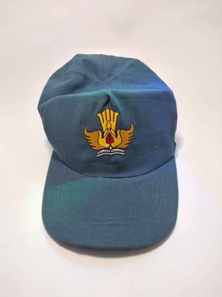 Topi sekolah TK, SD, SMP, SMA, SMK bahan katun ukuran biasa